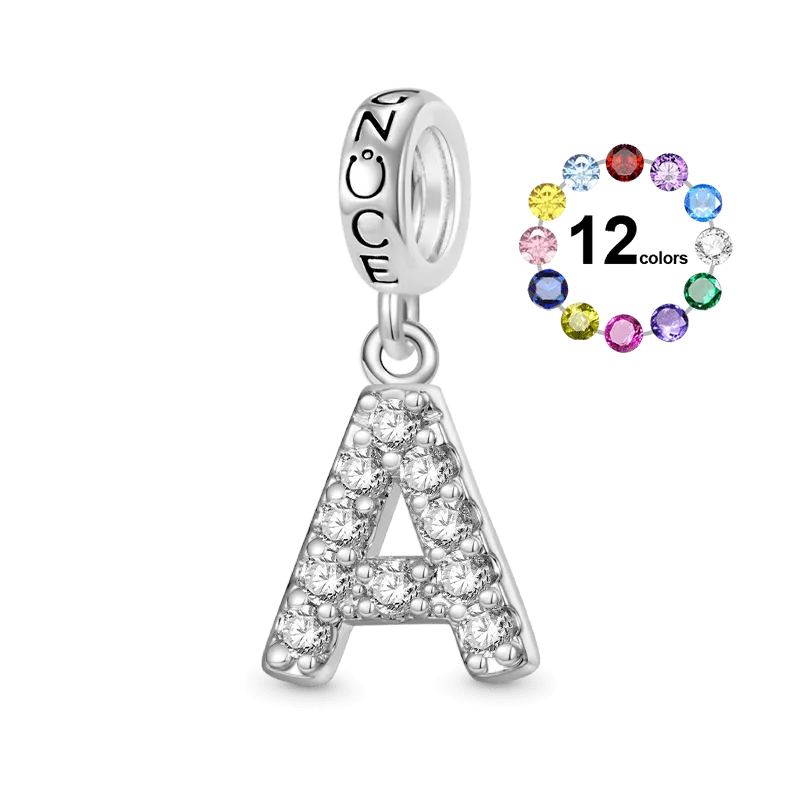 Gnoce Ciondolo Personalizzato Lettere Con Pietra Portafortuna