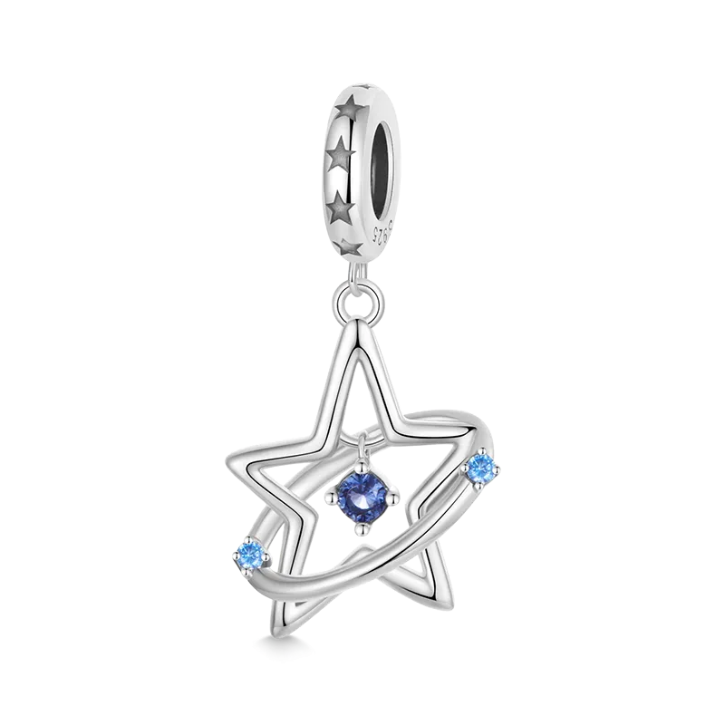 Gnoce Fantasy Star Trail Pendant Dangle Charm