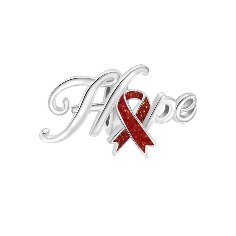 Gnoce Ciondolo Speranza Nastro Rosso Aids