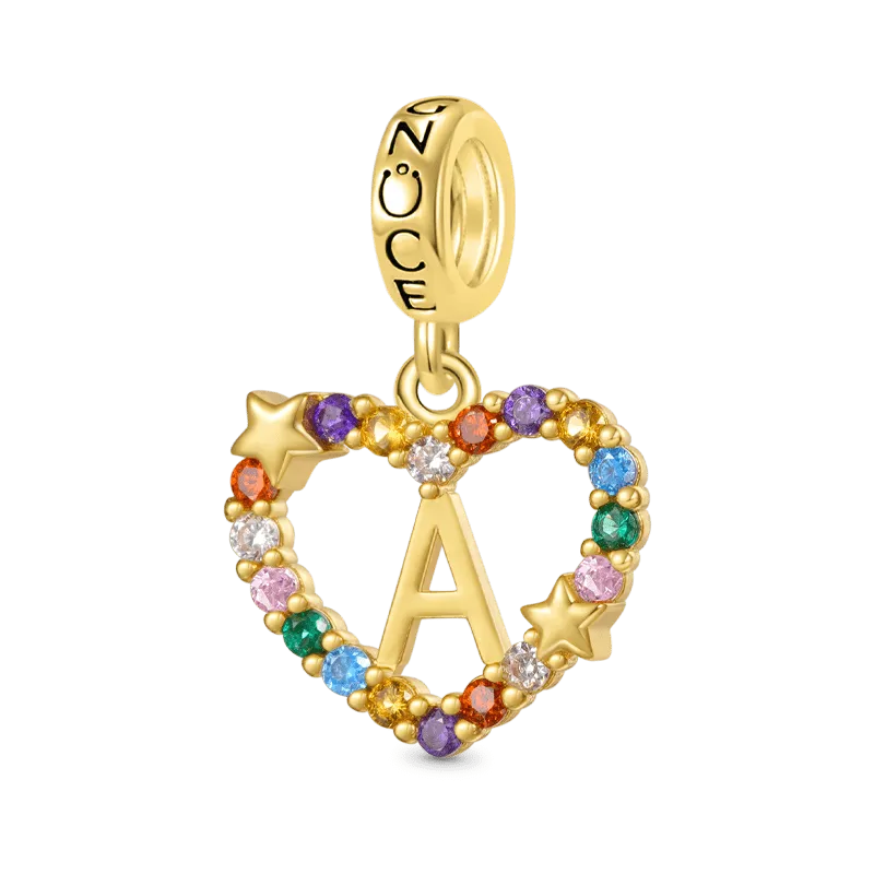 Gnoce Ciondolo Cuore Con Personalizzato Lettera