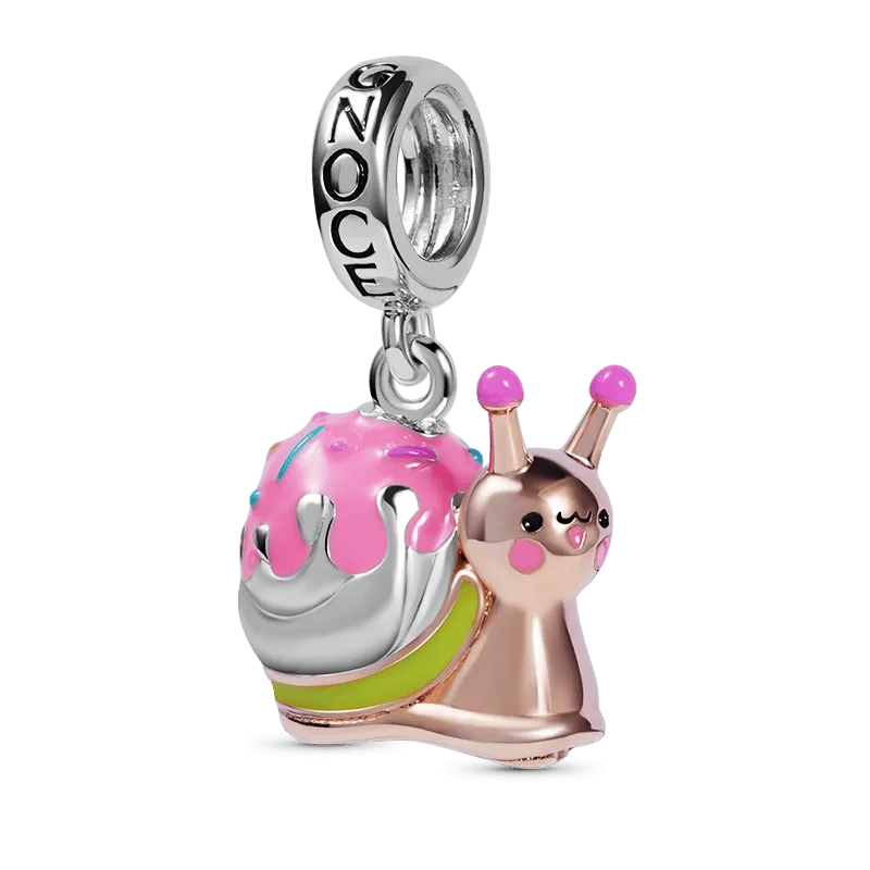 Charm Lumaca Piccola in Argento S925 Placcato Oro 18K