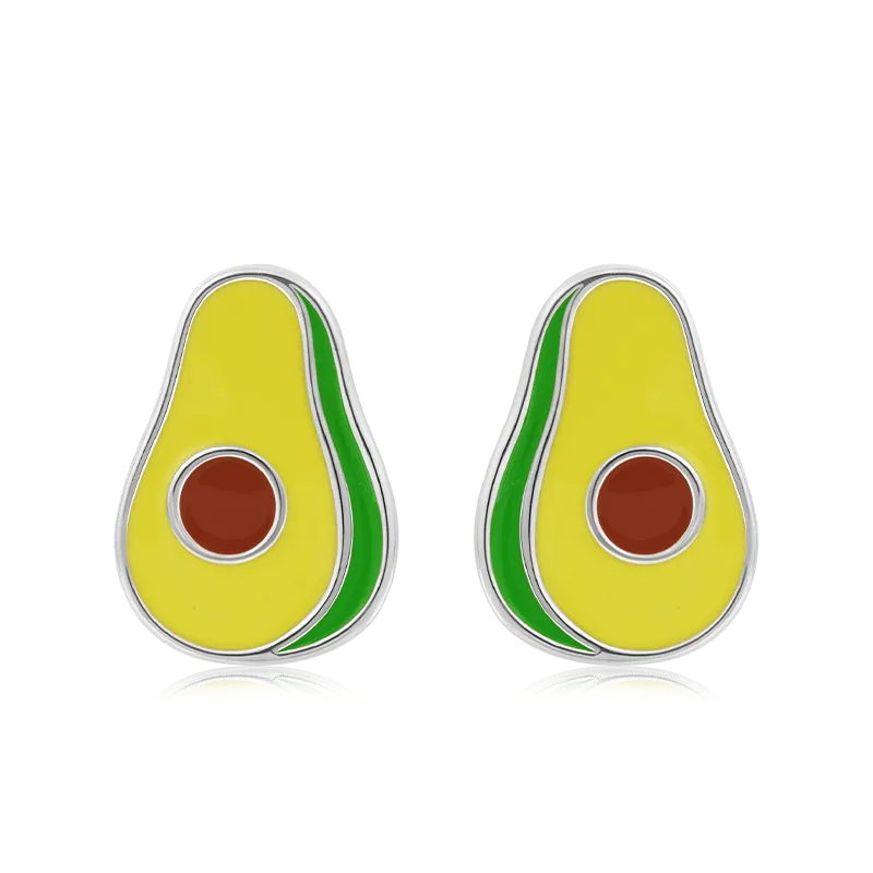 Gnoce Orecchini A Bottone Di Avocado