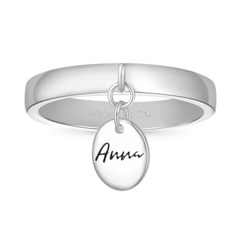 Gnoce Anello Semplice Nome Incisibile