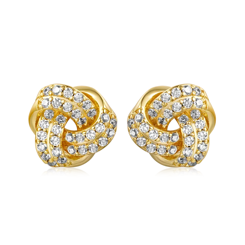 Gnoce Orecchini A Bottone Nodo