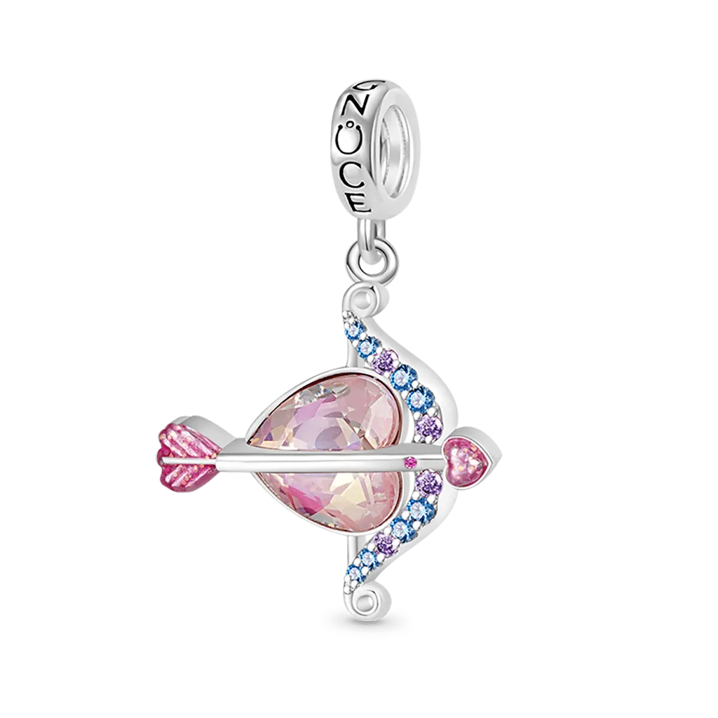 Gnoce Ciondolo Cuore Rosa Freccia Di Cupido
