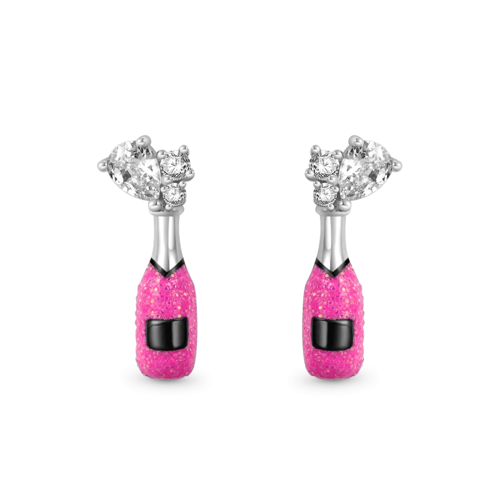 Gnoce Charming Champagne Stud Earrings