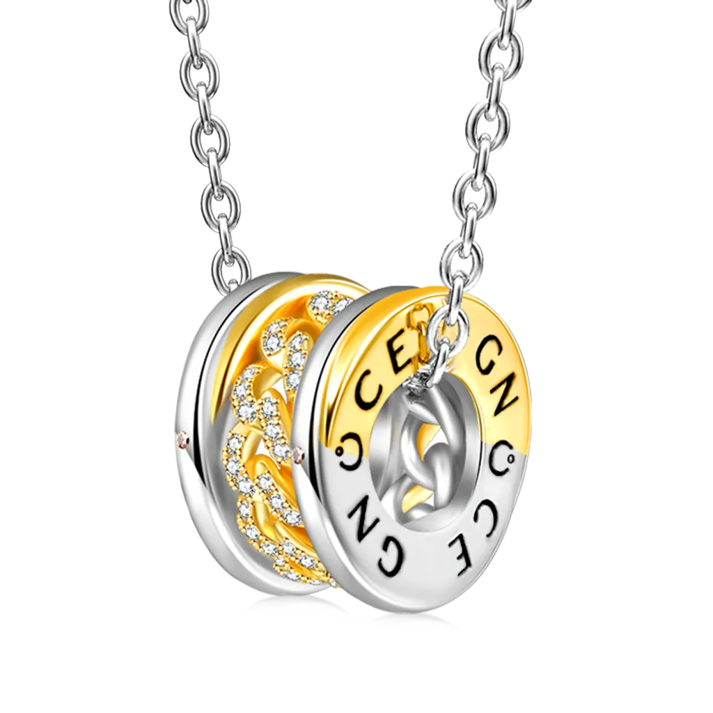 Gnoce Collana Ciondolo A Maglie Intrecciate