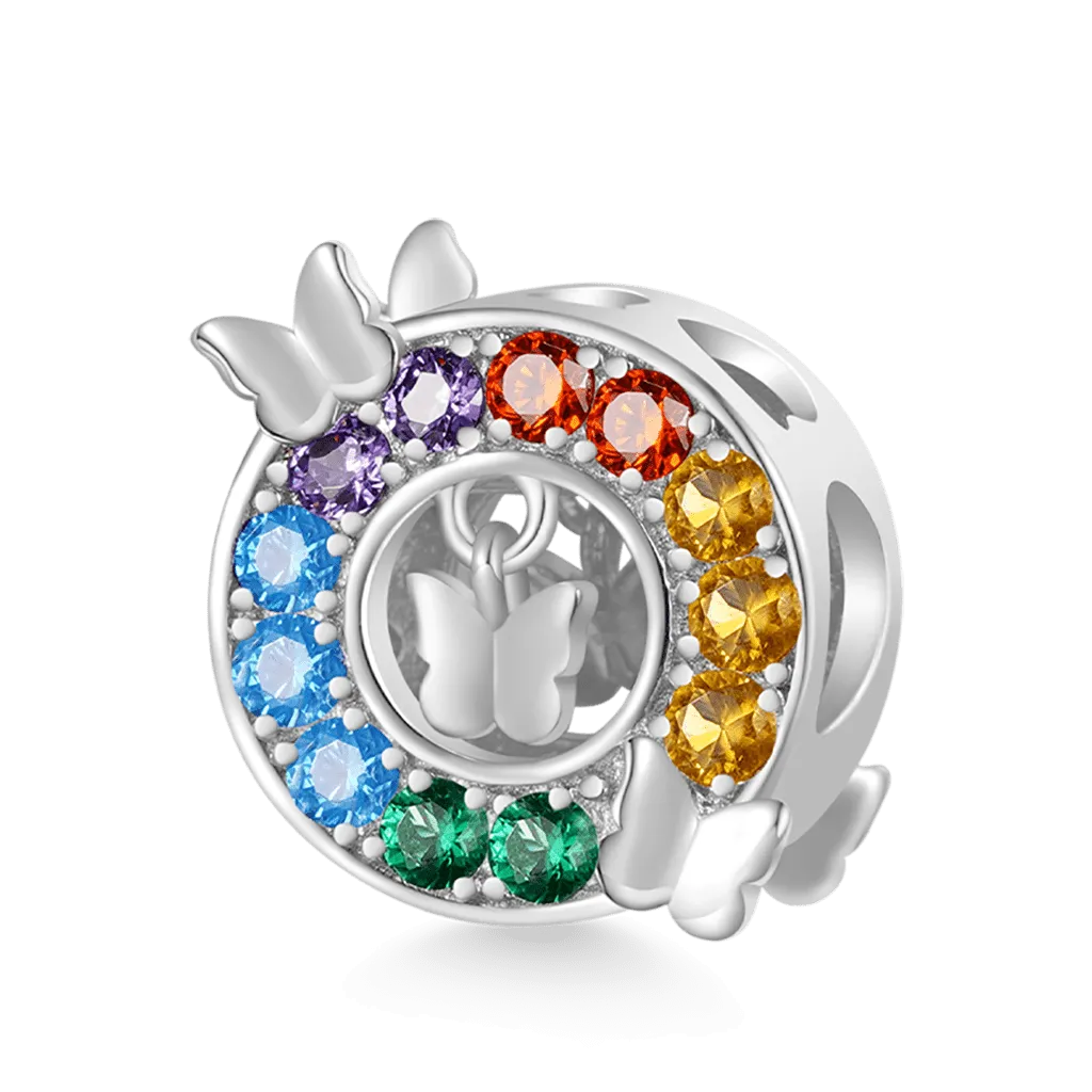 Gnoce Charm Farfalla Arcobaleno
