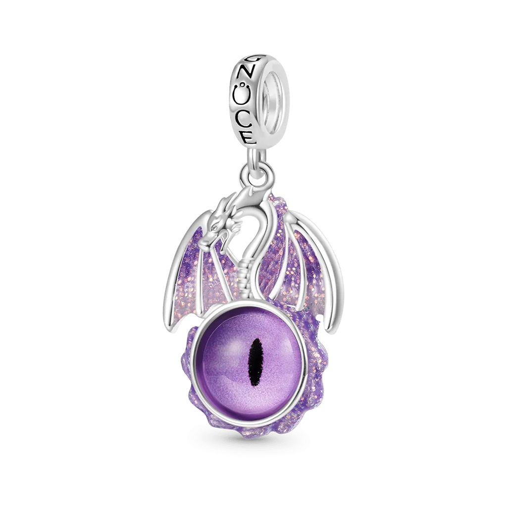Gnoce Ciondolo Occhio Di Drago Viola D'Annata