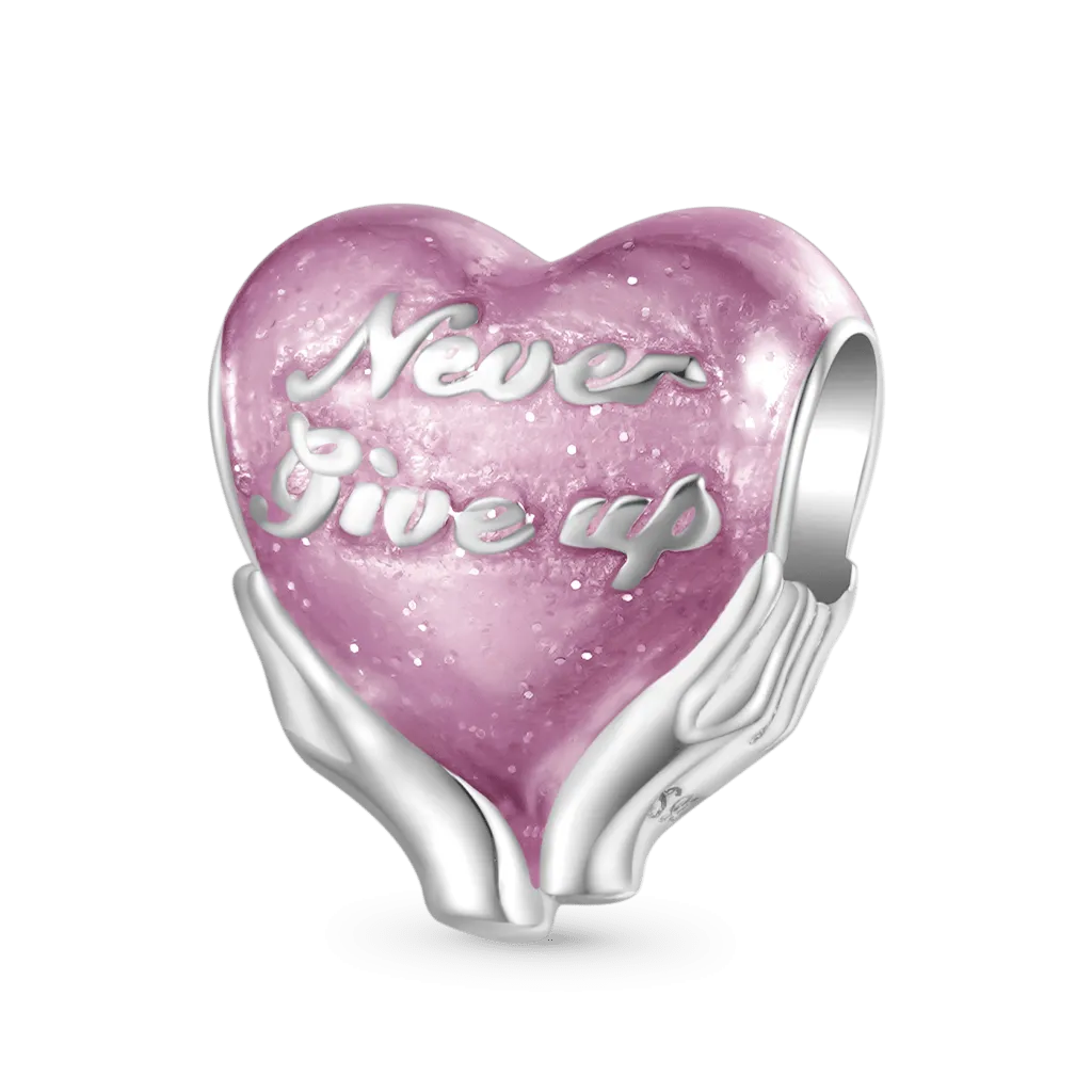 Gnoce Charm Cuore "Never Give Up"
