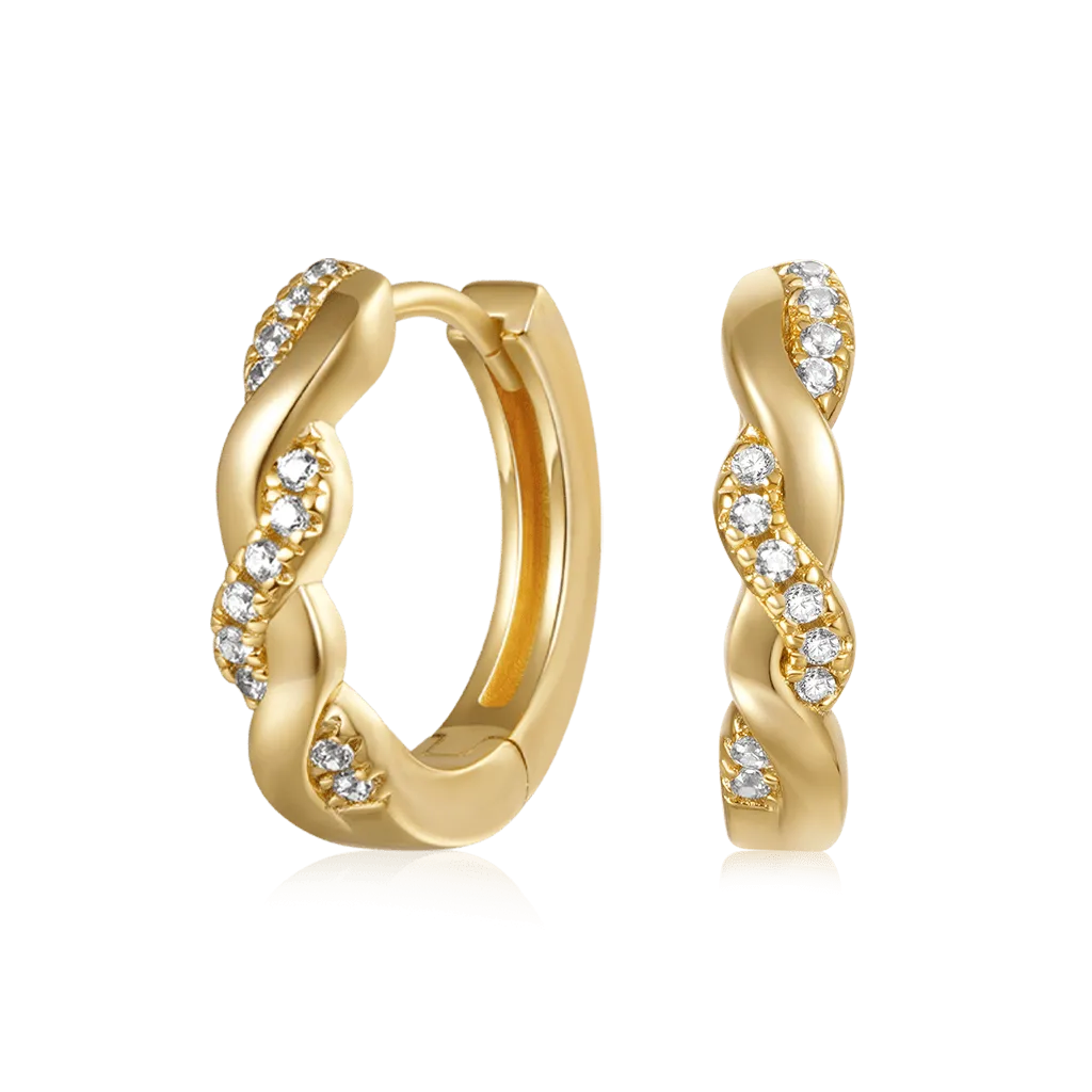 Gnoce Orecchini A Cerchio Intrecciati