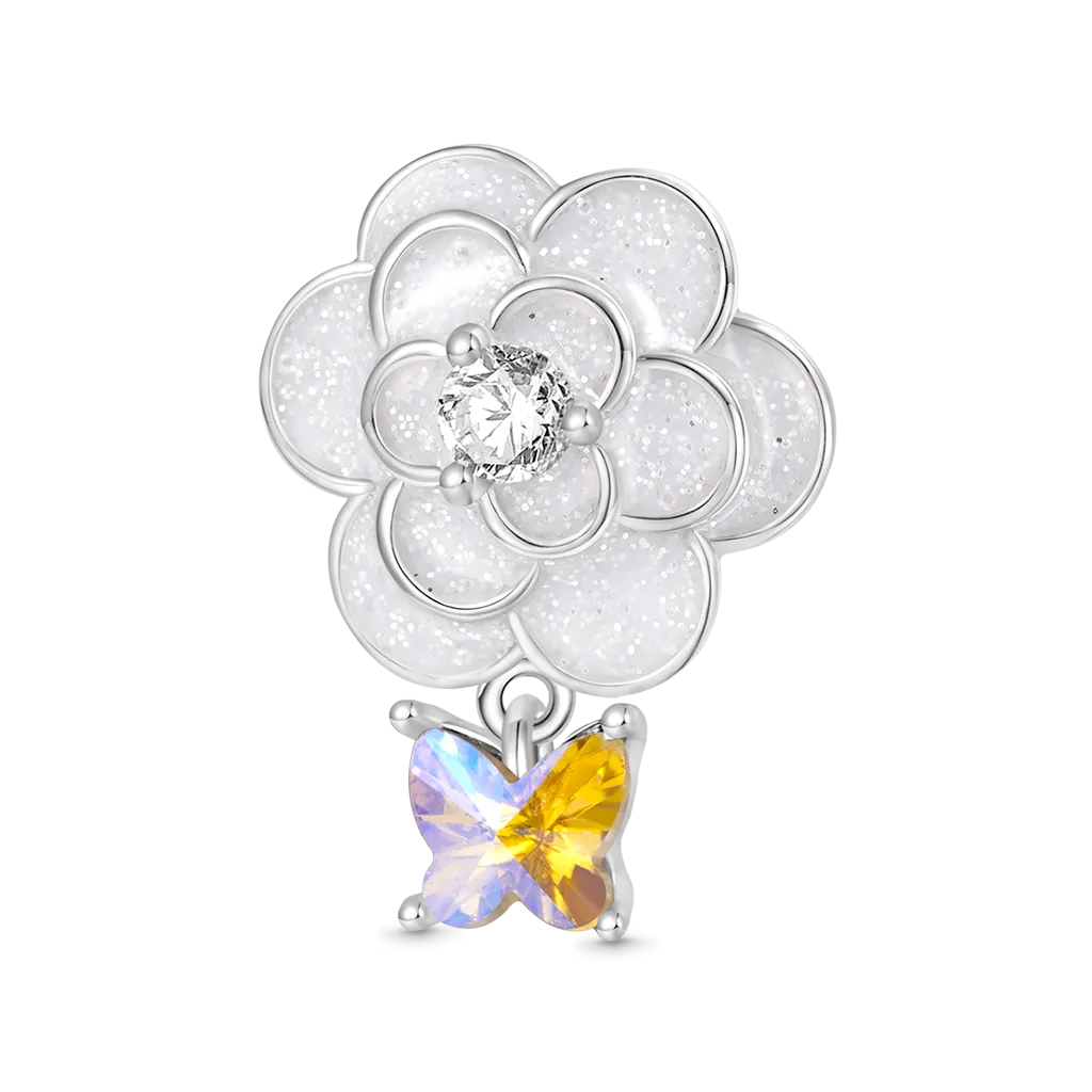 Gnoce Charm Fiore Camelia bianca pura