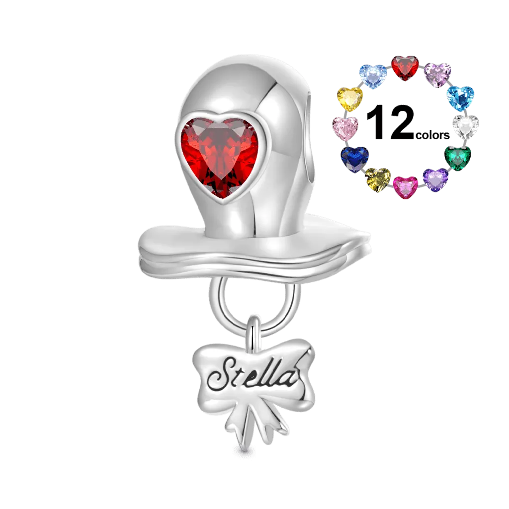 Gnoce Charm Incidibile Ciuccio Per Bambini Con Birthstone