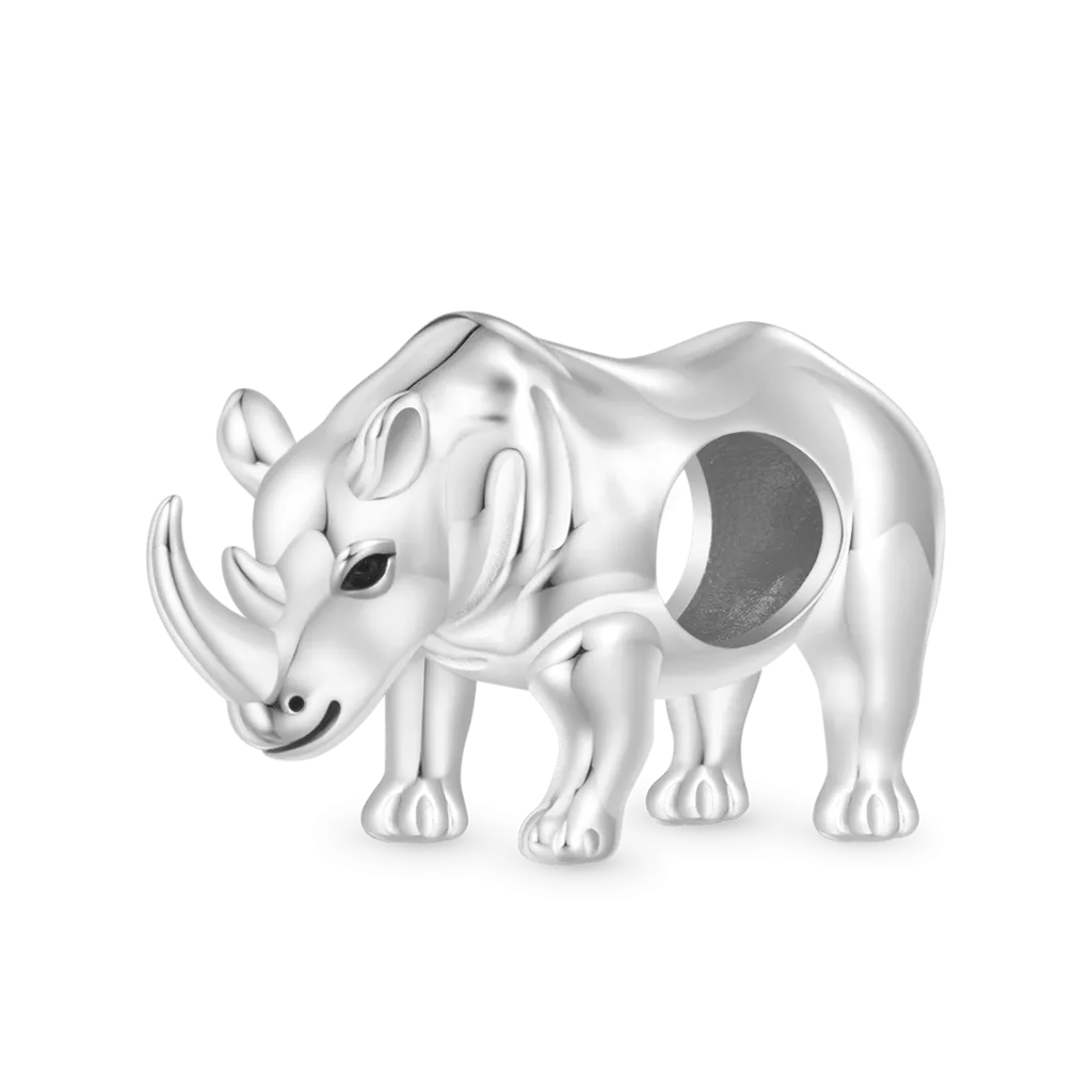 Gnoce Charm Rinoceronte Animali Sudafricani