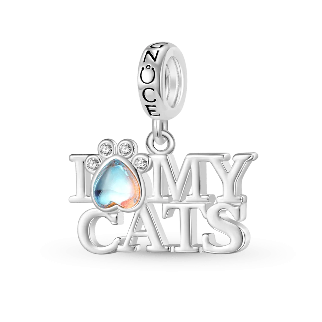 Gnoce Ciondolo Amo Il Mio Gatto "I LOVE MY CATS"