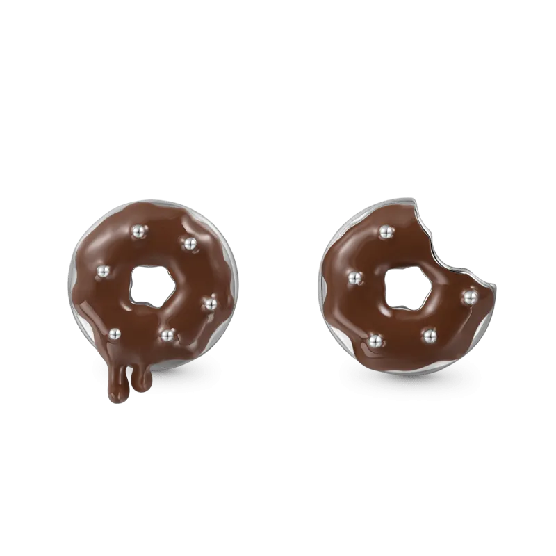 Gnoce Orecchini A Bottone A Ciambella Irregolari