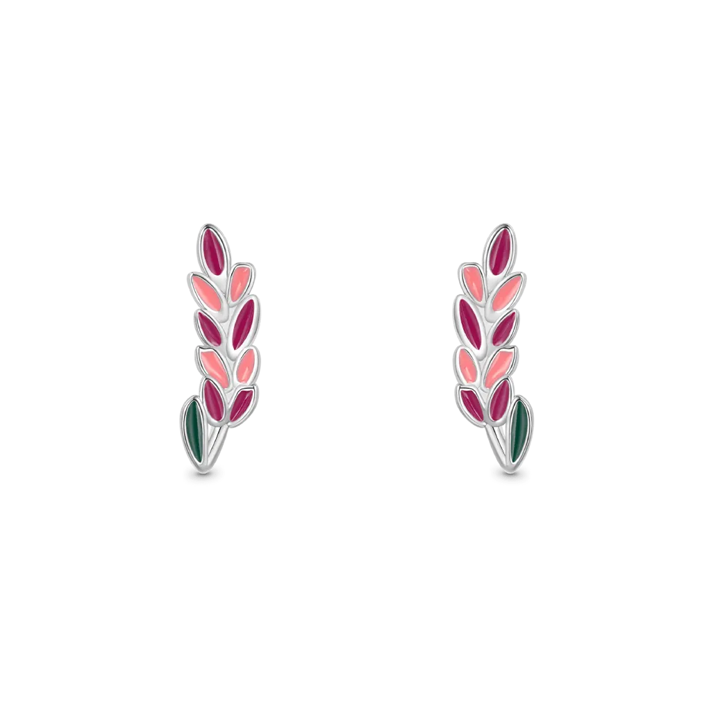 Gnoce Orecchini Color Lavanda Serie Di Fiore Di Nascita