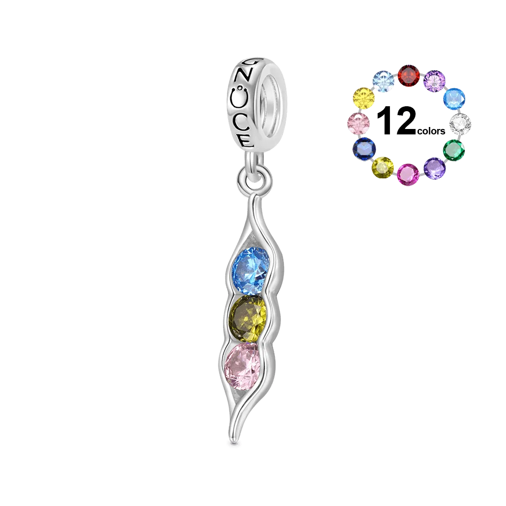 Gnoce Ciondolo Baccello Di Pisello Della Pietra Portafortuna