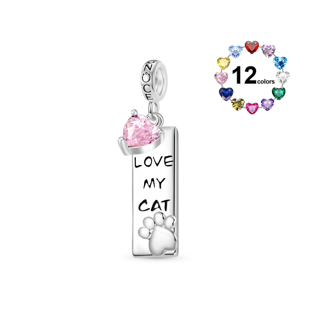 Gnoce Ciondolo Incisibile Gatto Con Pietra Portafortuna