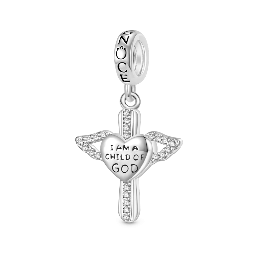 Gnoce Ciondolo Cuore Inciso "Sono Un Figlio Di Dio"