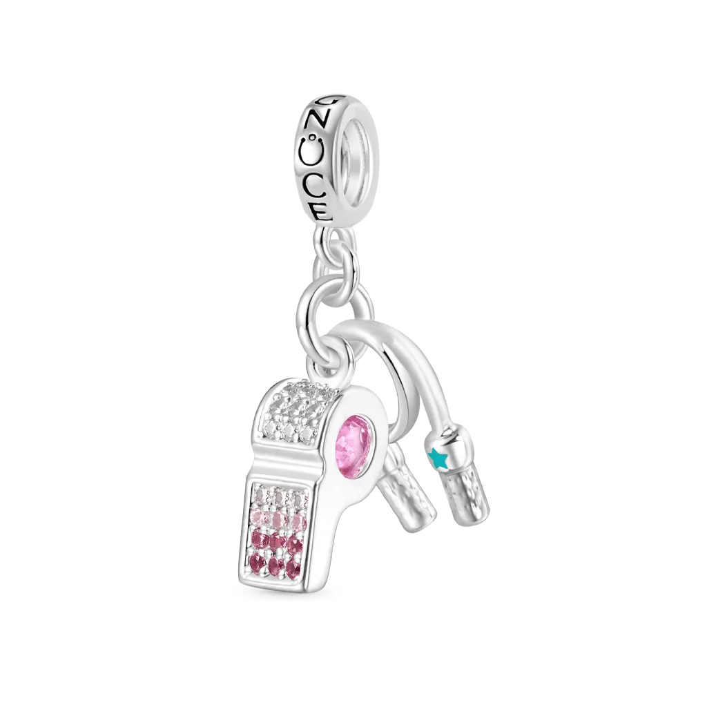 Gnoce Whistle Jump Rope Pendant Dangle Charm Simpatici Animaletti