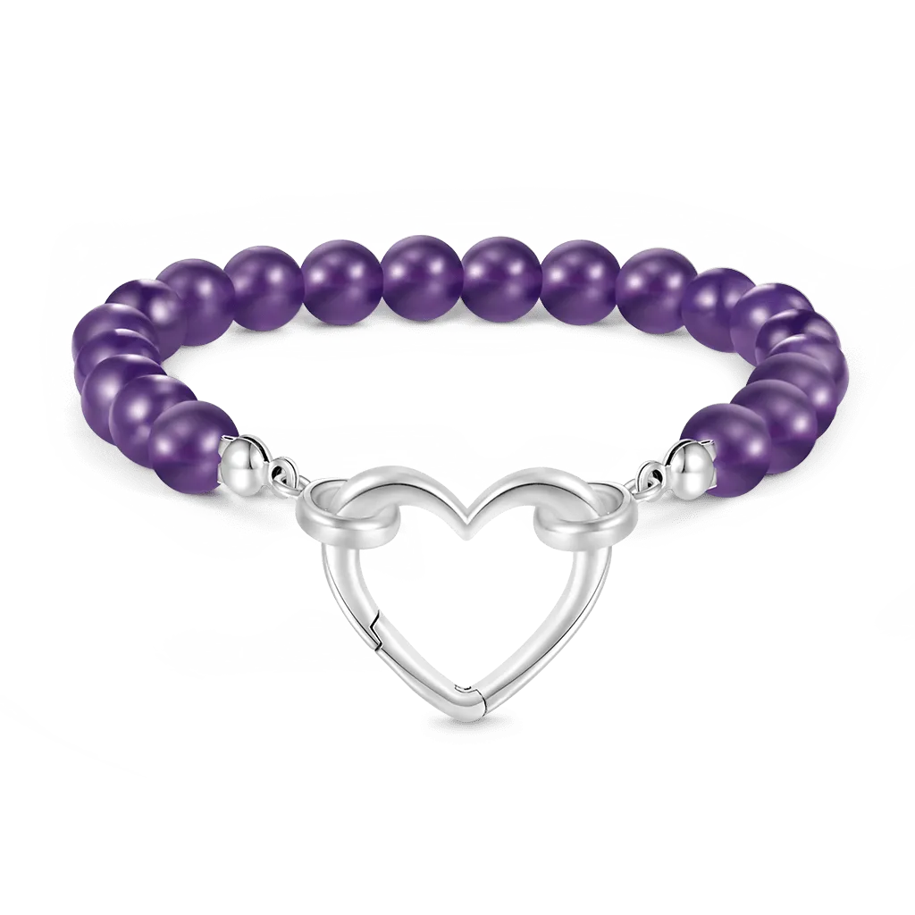 Gnoce Bracciale Elastico Con Ametista