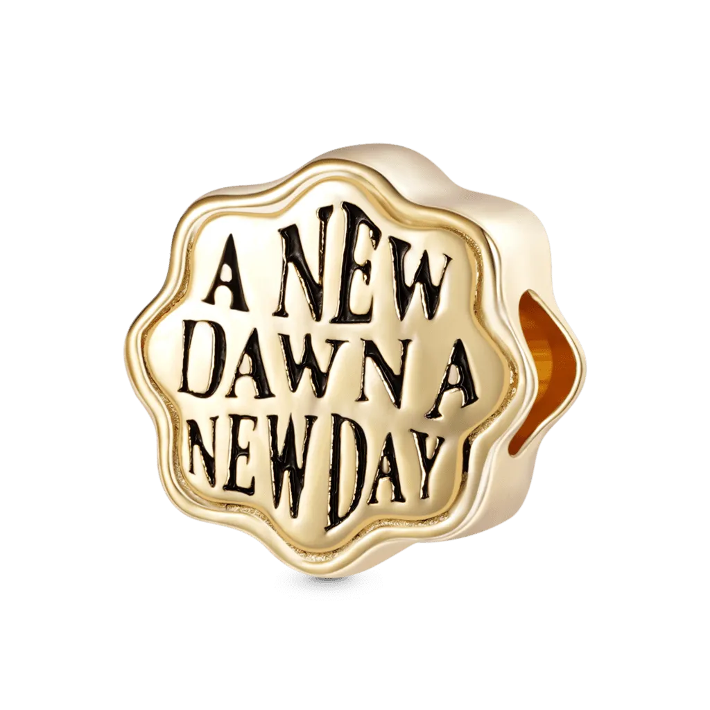 Gnoce Ciondolo A Forma Di Fiore Ottimismo "Una Nuova Alba, Un Nuovo Giorno"