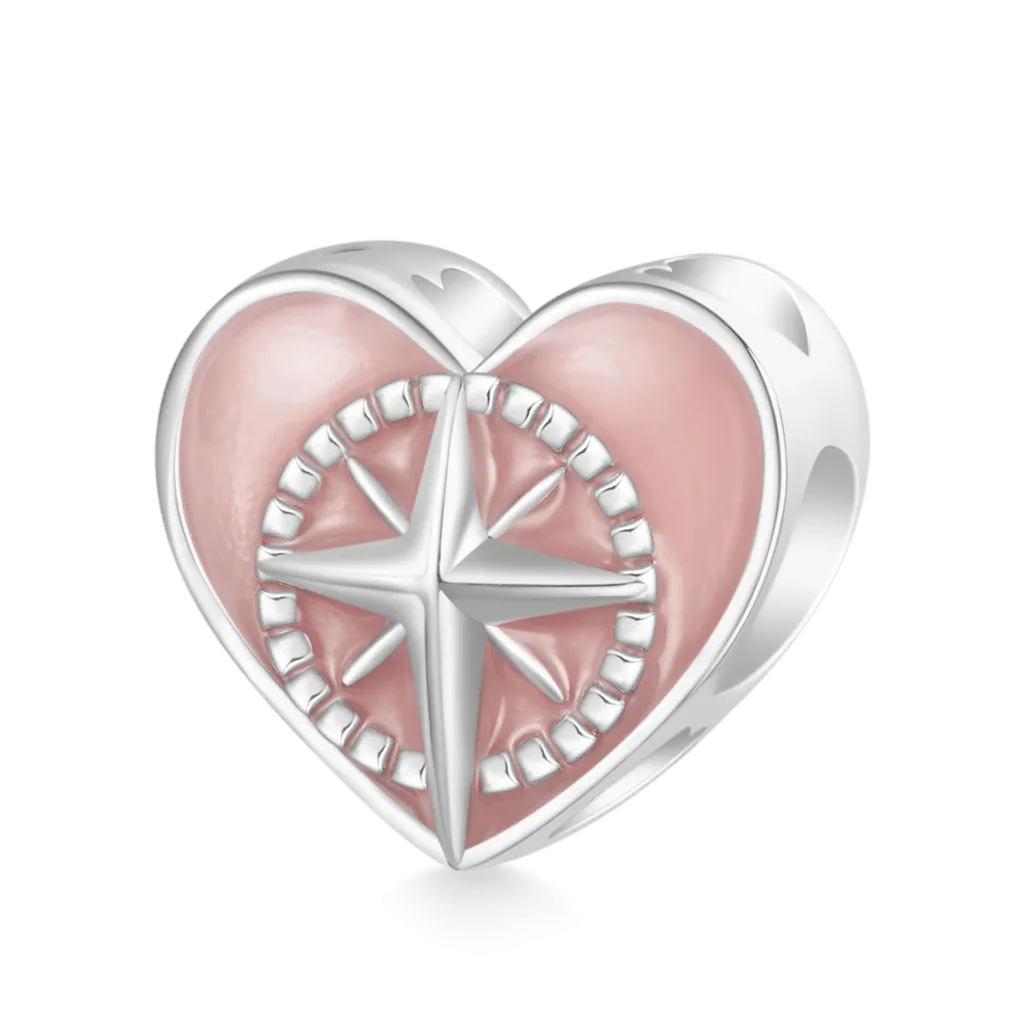 Gnoce "Il Mio Cuore Ti Guiderà A Casa" Charm Cuore