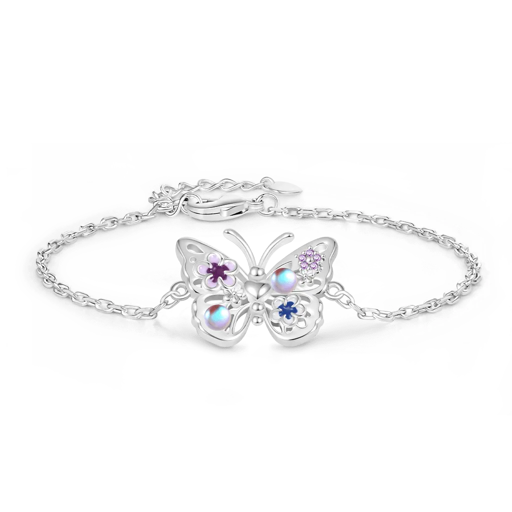 Gnoce Bracciale Regolabile Farfalla