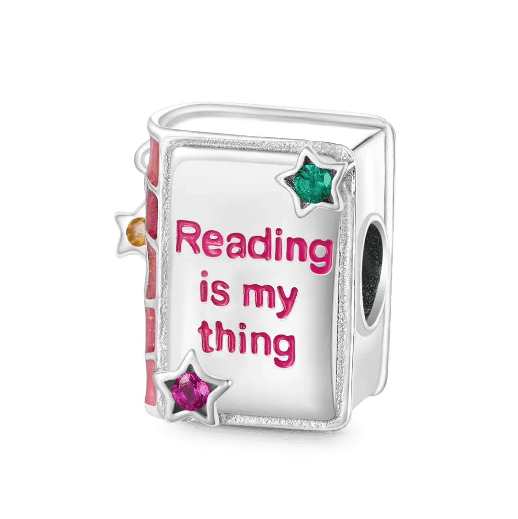 Gnoce Charm Libro "Leggere È La Mia Passione"