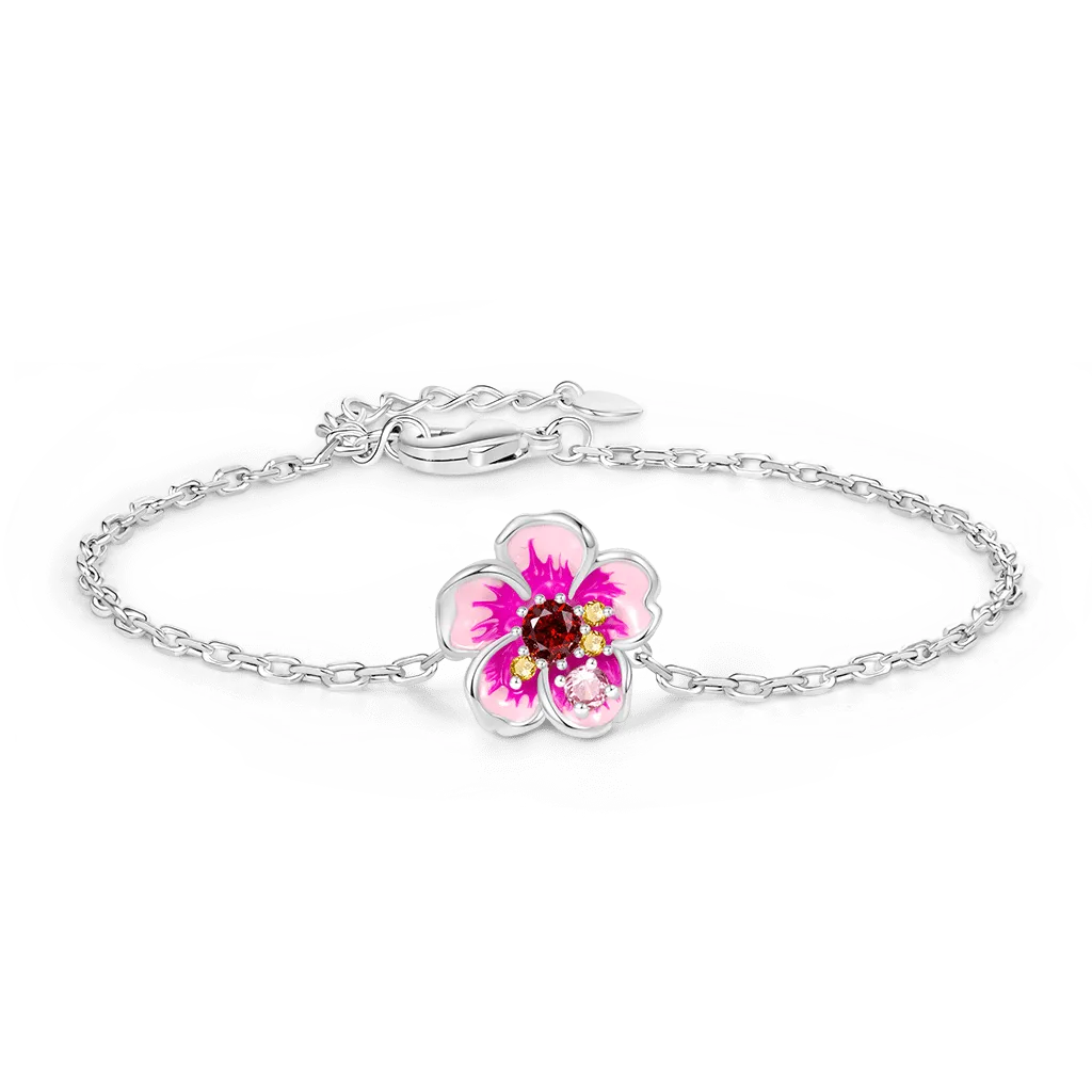 Gnoce Bracciale Regolabile Fiore Di Ciliegio