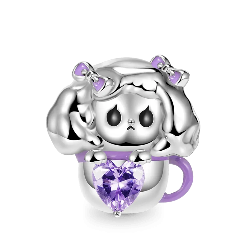 Charm Cane Tazza Da Tè Abbraccia La Pietra Cuore