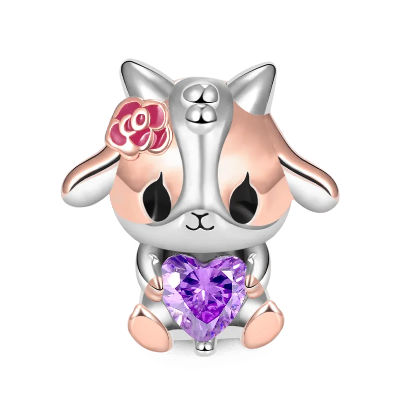 Gnoce Charm Capra Abbraccia La Pietra Cuore