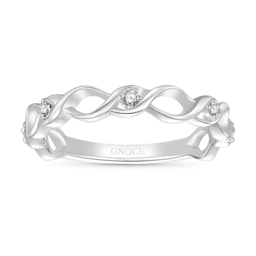 Gnoce Anello A Fascia Intrecciata