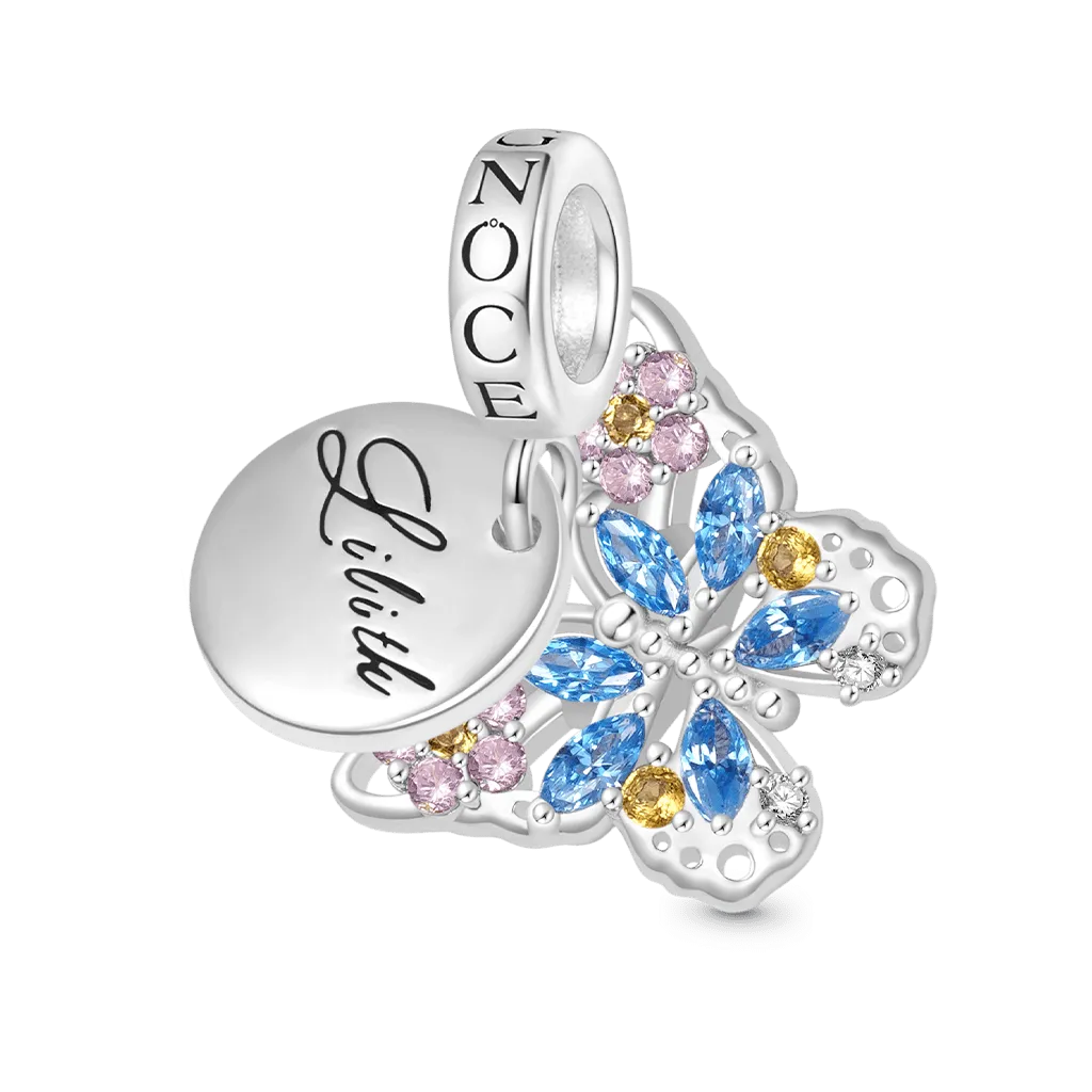 Gnoce Ciondolo Farfalla Con Disco Incisibile