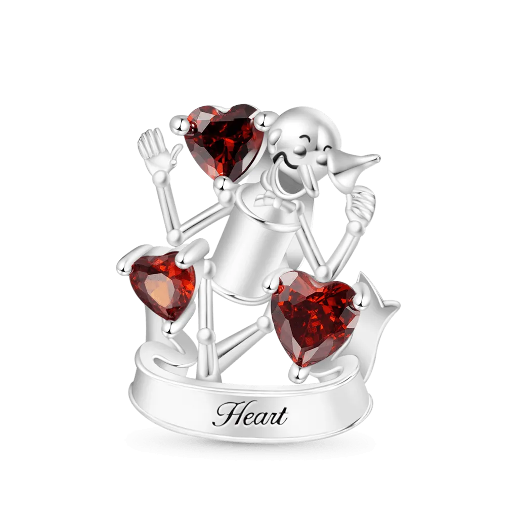 Gnoce Il Meraviglioso Mago di Oz Charm Cuore Del Boscaiolo Di Latta