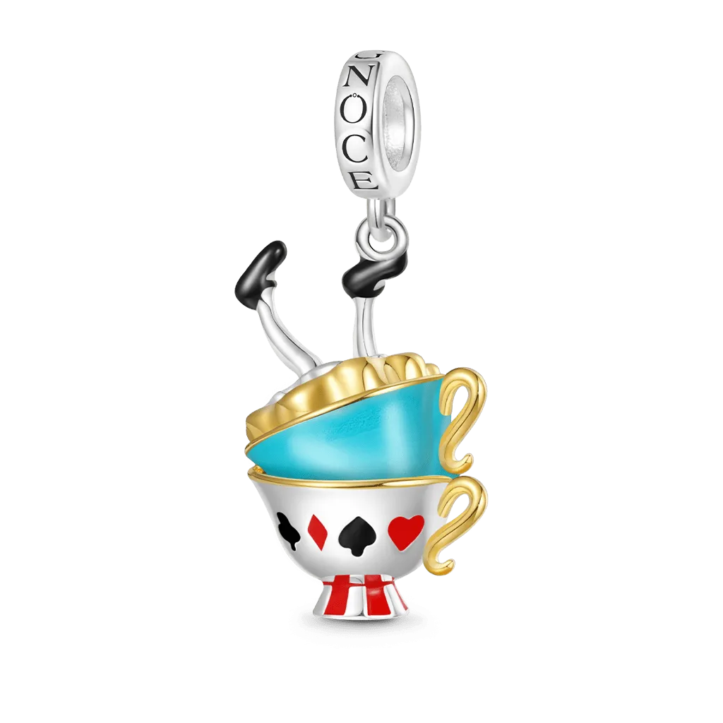 Gnoce Ciondolo Tazza da Tè Per Feste Le avventure di Alice nel Paese delle Meraviglie