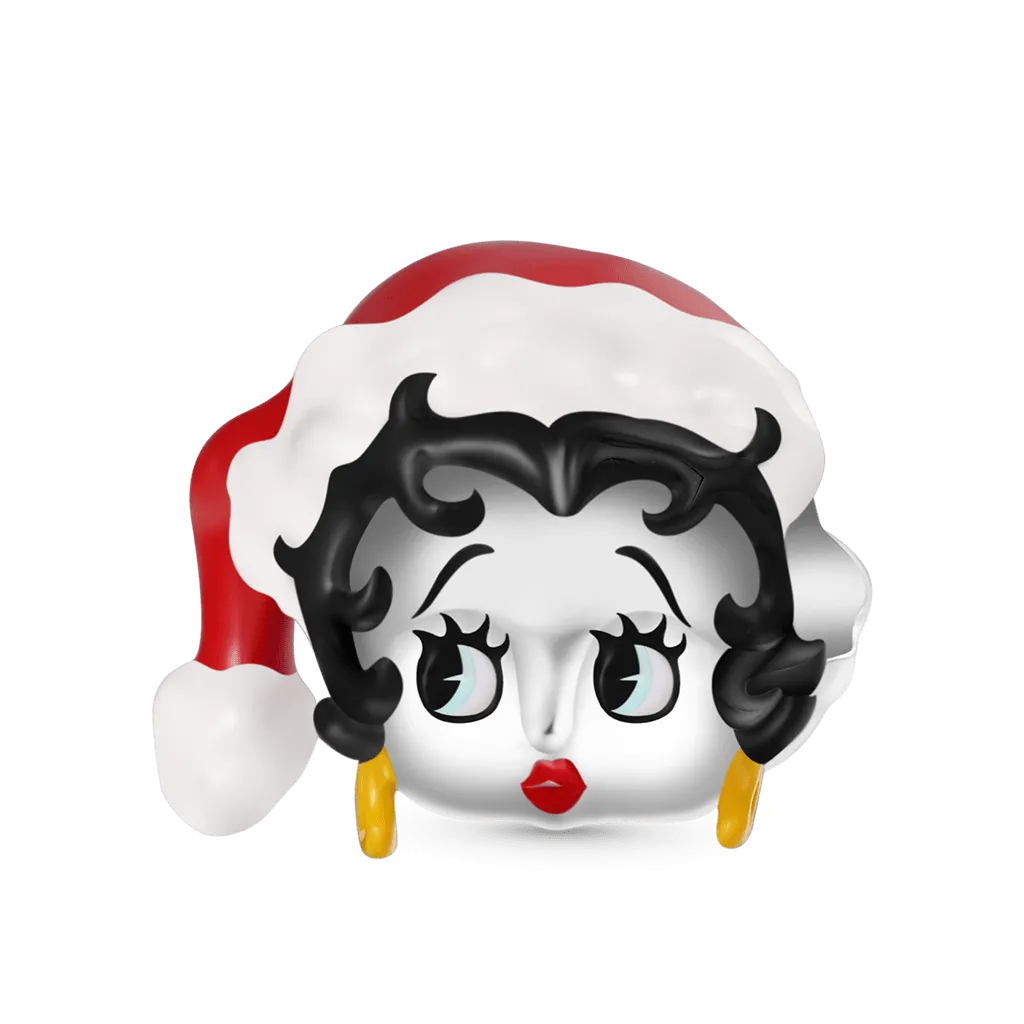 Gnoce Charm Betty Boop Con Cappello Da Babbo Natale