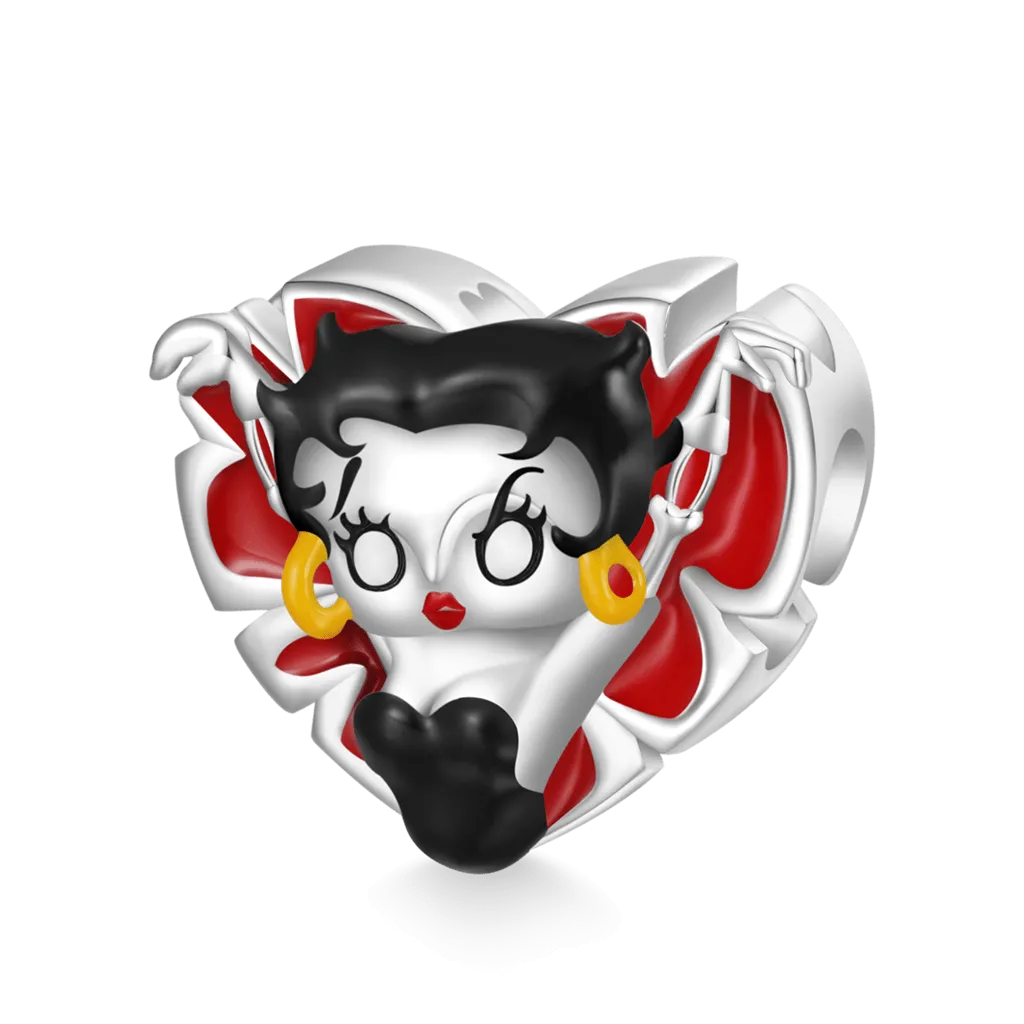 Gnoce Halloween Charm Cuore Di Betty Boop 'Zombie Love'