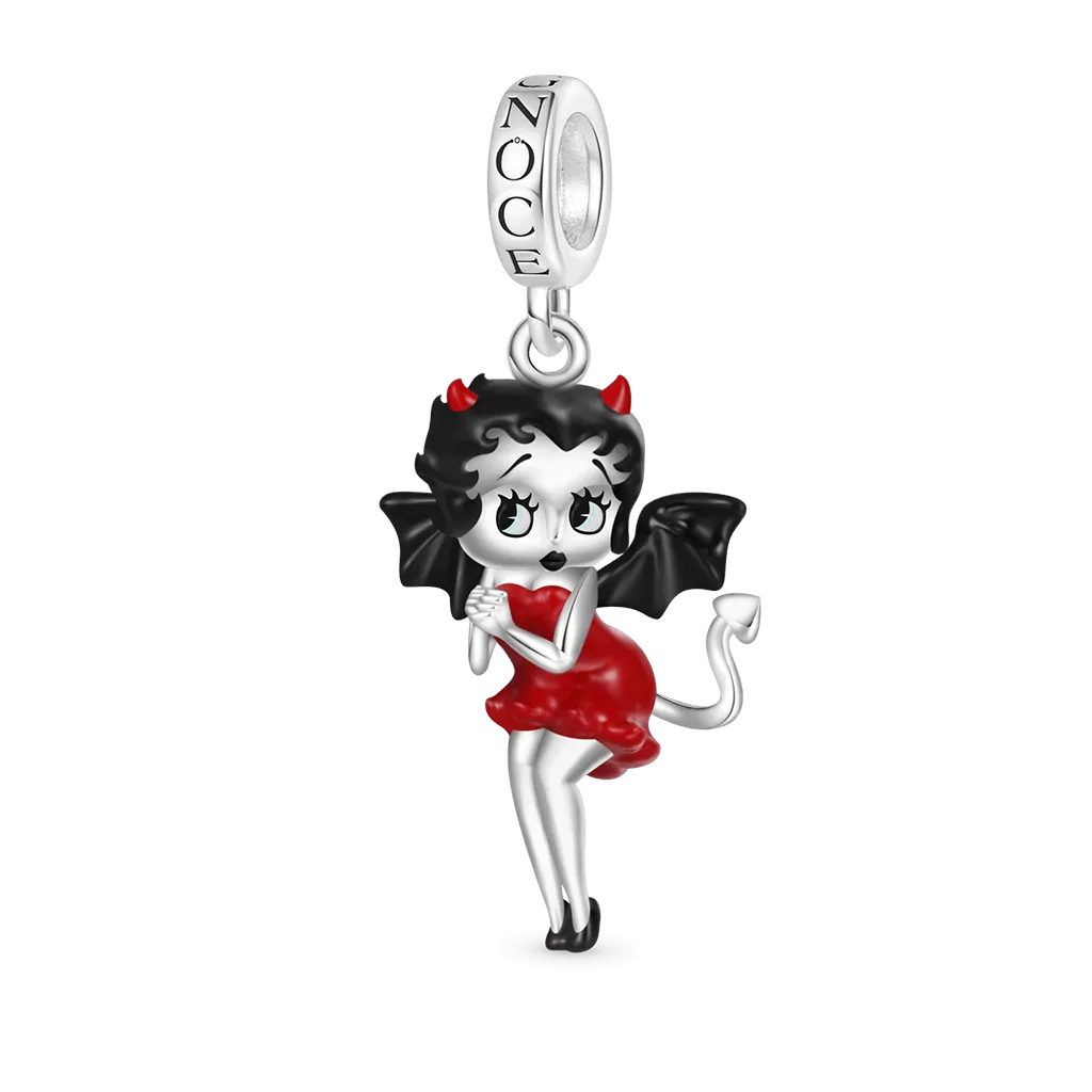 Gnoce Ciondolo Piccolo Diavolo Betty Boop Halloween