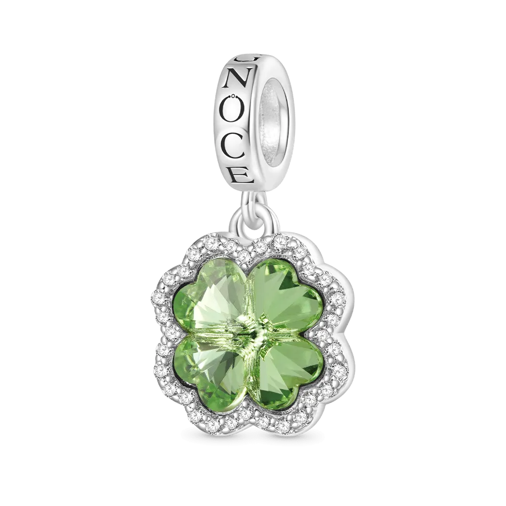 Gnoce Ciondolo Quadrifoglio Verde Fortunato