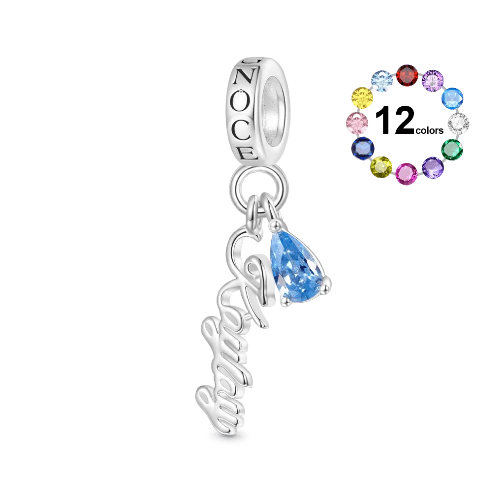 Gnoce Ciondolo Nome Incidibile Con Pietra Portafortuna