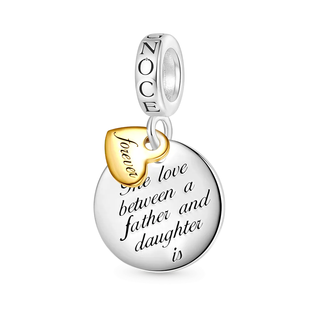 Gnoce Ciondolo Cuore emozionale della Figlia & Papa