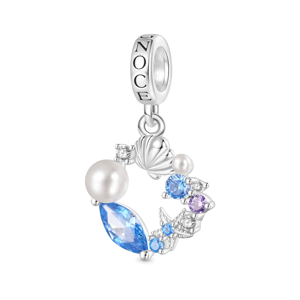 Gnoce Ciondolo Perle & Conchiglia Stile Oceano Ghirlanda