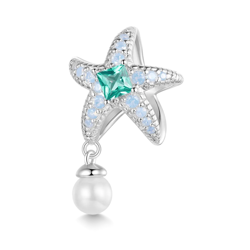 Gnoce Charm Stella Marina Blu Perla Appesa