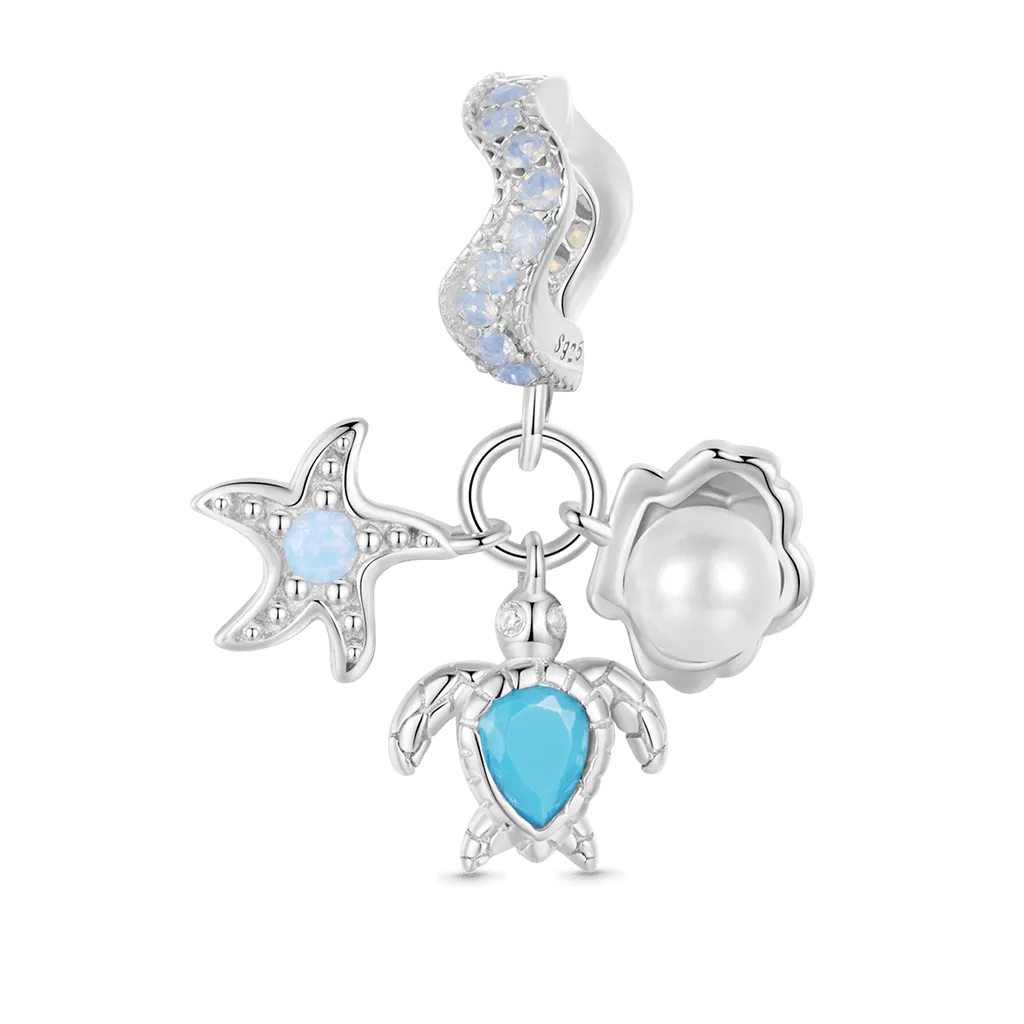 Gnoce Ciondolo Triplo Oceano Blu