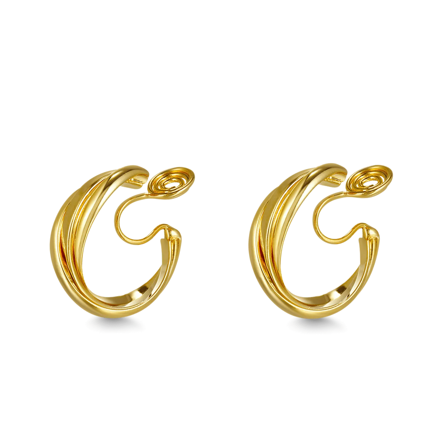 Gnoce Clip Per Orecchie Geometriche In Metallo