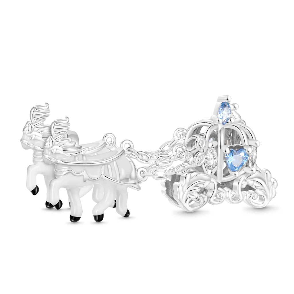 Gnoce Charm Carrozza di Zucca & Cavallo Bianco