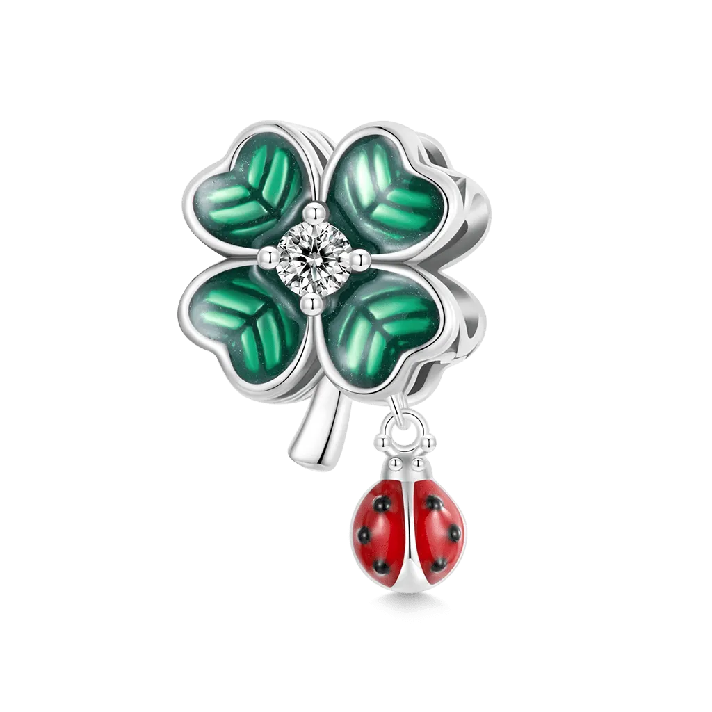 Gnoce Charm Coccinella & Quadrifoglio