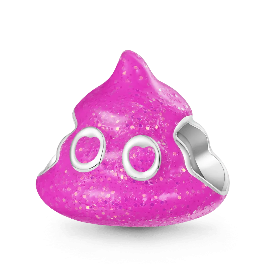Gnoce Charm Emoji Cacca Rosa